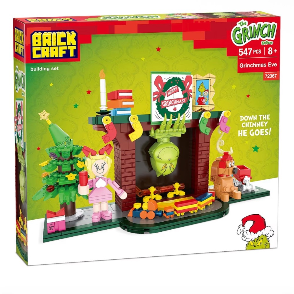 Grinchmas Eve Building Set - Down the Chimney He Goes
